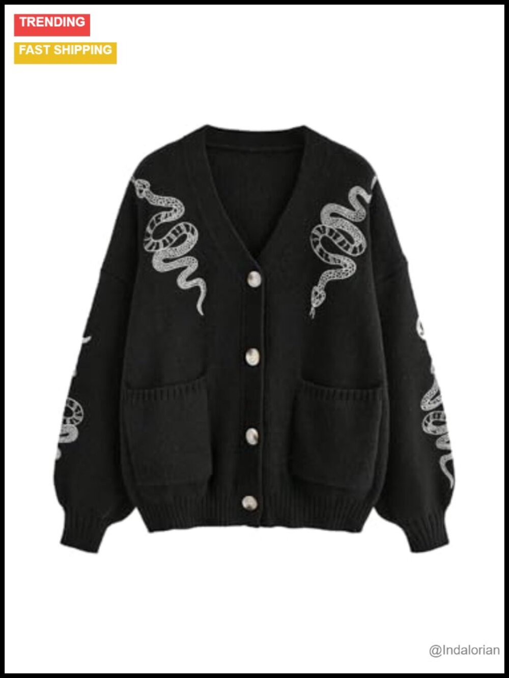 Women's Butterfly Goth Cardigan Boho Floral Cropped Sweater